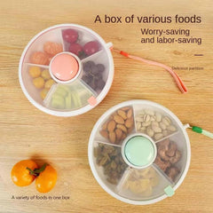 Proudy snack spinner pink open lid for easy, kid-friendly portion access
