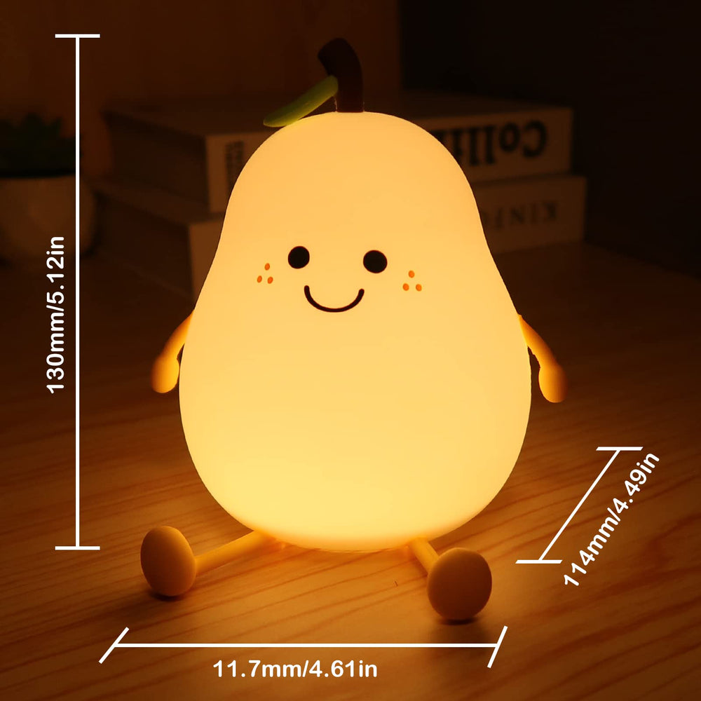 PSDriQQ Night Light Pear dimmable brightness for versatile nightlight use.