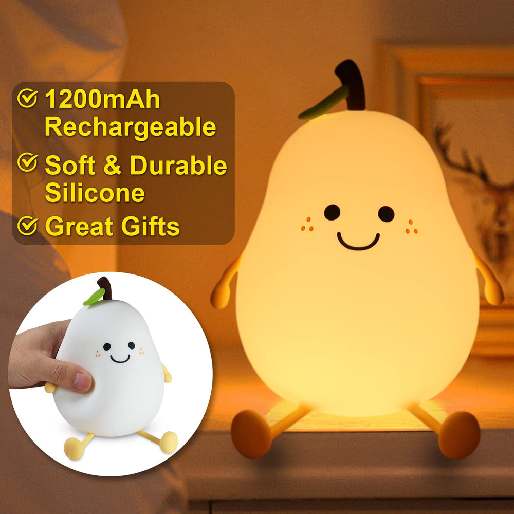 PSDriQQ Night Light Pear doubles as nursery decor and nightlight.