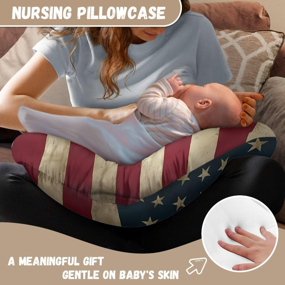Psesaysky durable machine washable nursing pillow cover withstands frequent washing