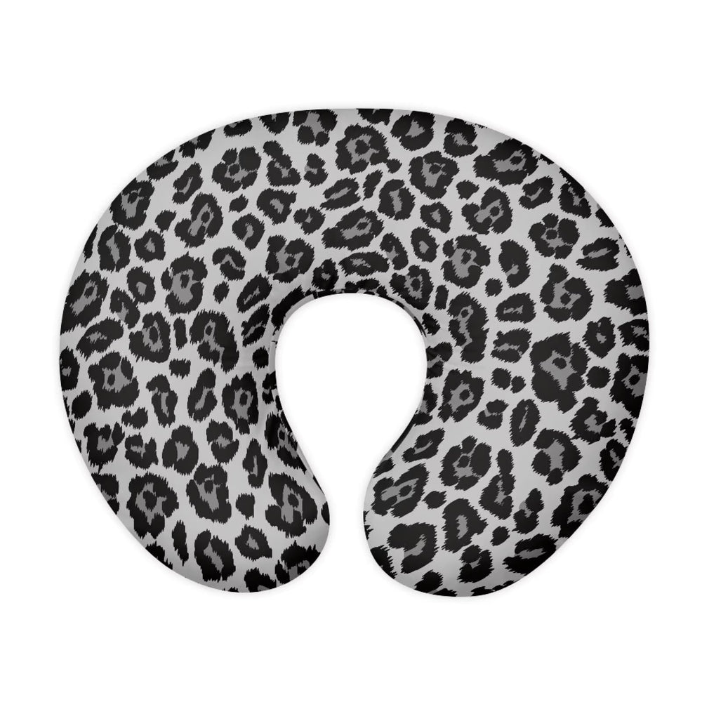 Psesaysky leopard nursing pillow cover close-up zipper for safe changes.