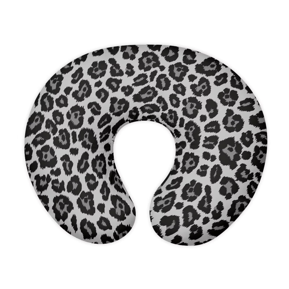 Psesaysky leopard nursing pillow cover close-up zipper for safe changes.