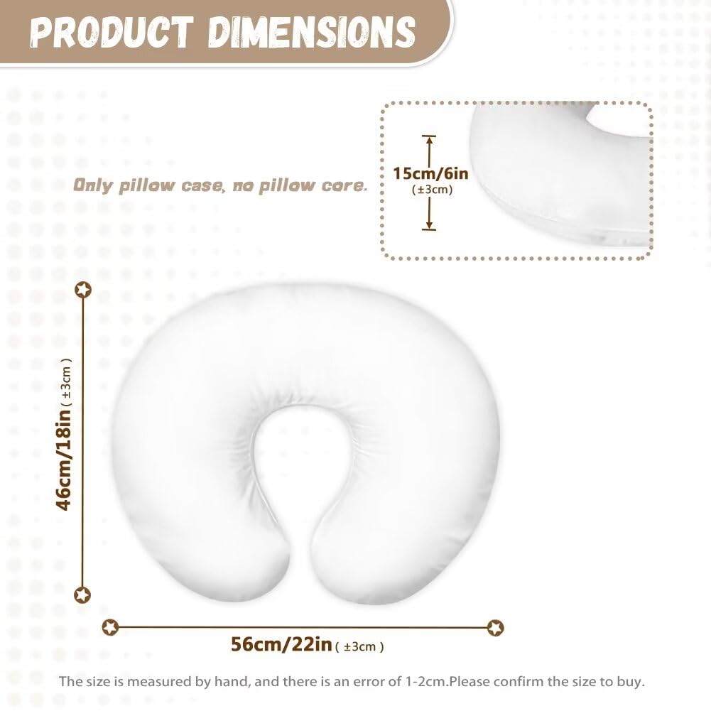 Psesaysky leopard nursing pillow cover durable stitching for long-lasting use.