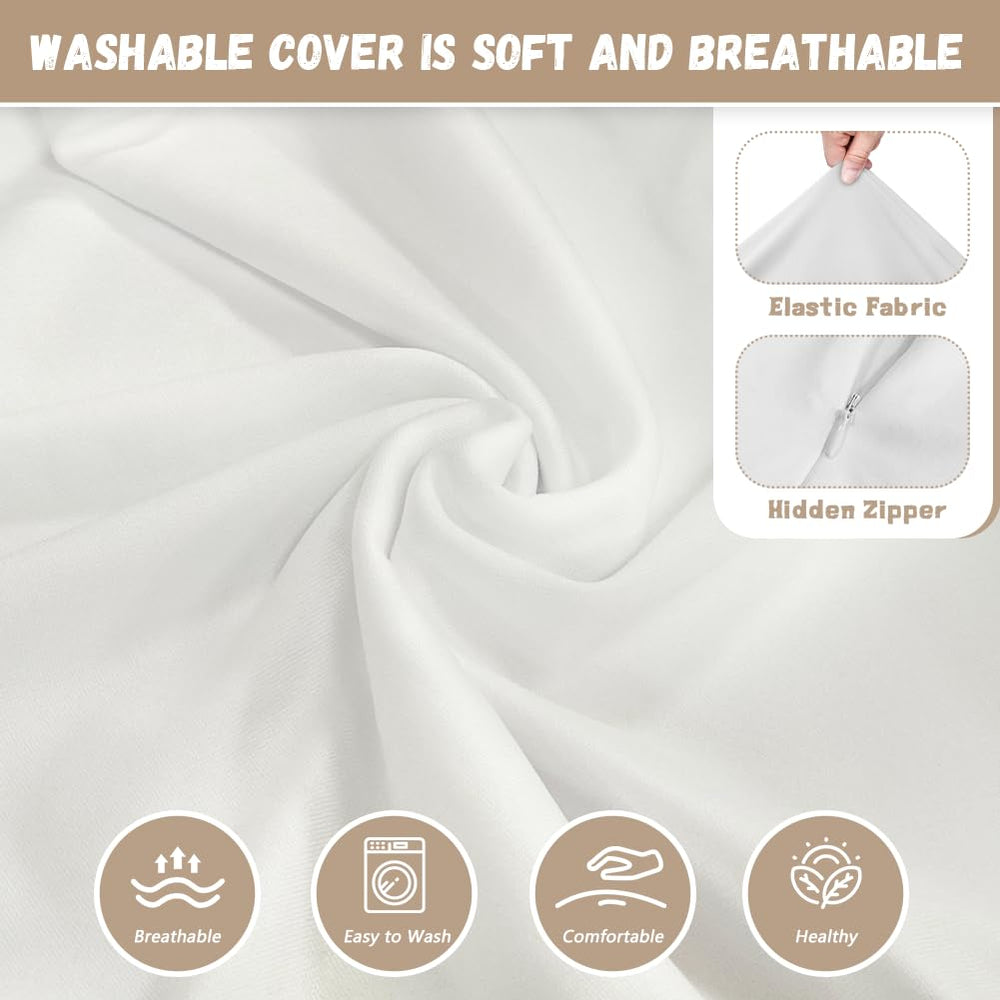 Psesaysky leopard nursing pillow cover machine-washable for easy care.