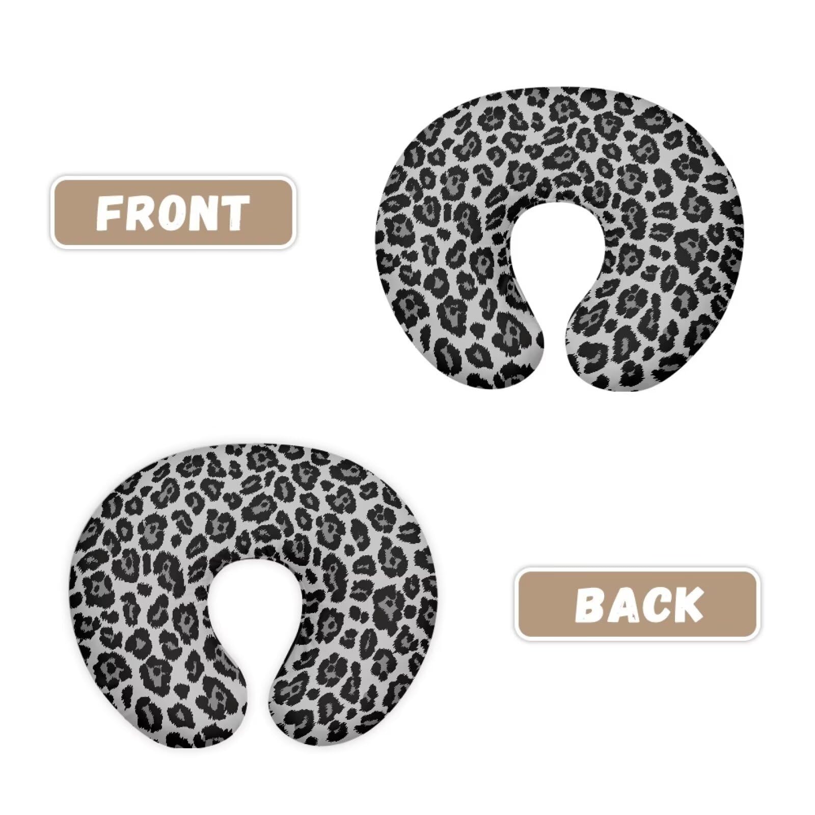 Psesaysky leopard nursing pillow cover hidden zipper for baby-friendly design.