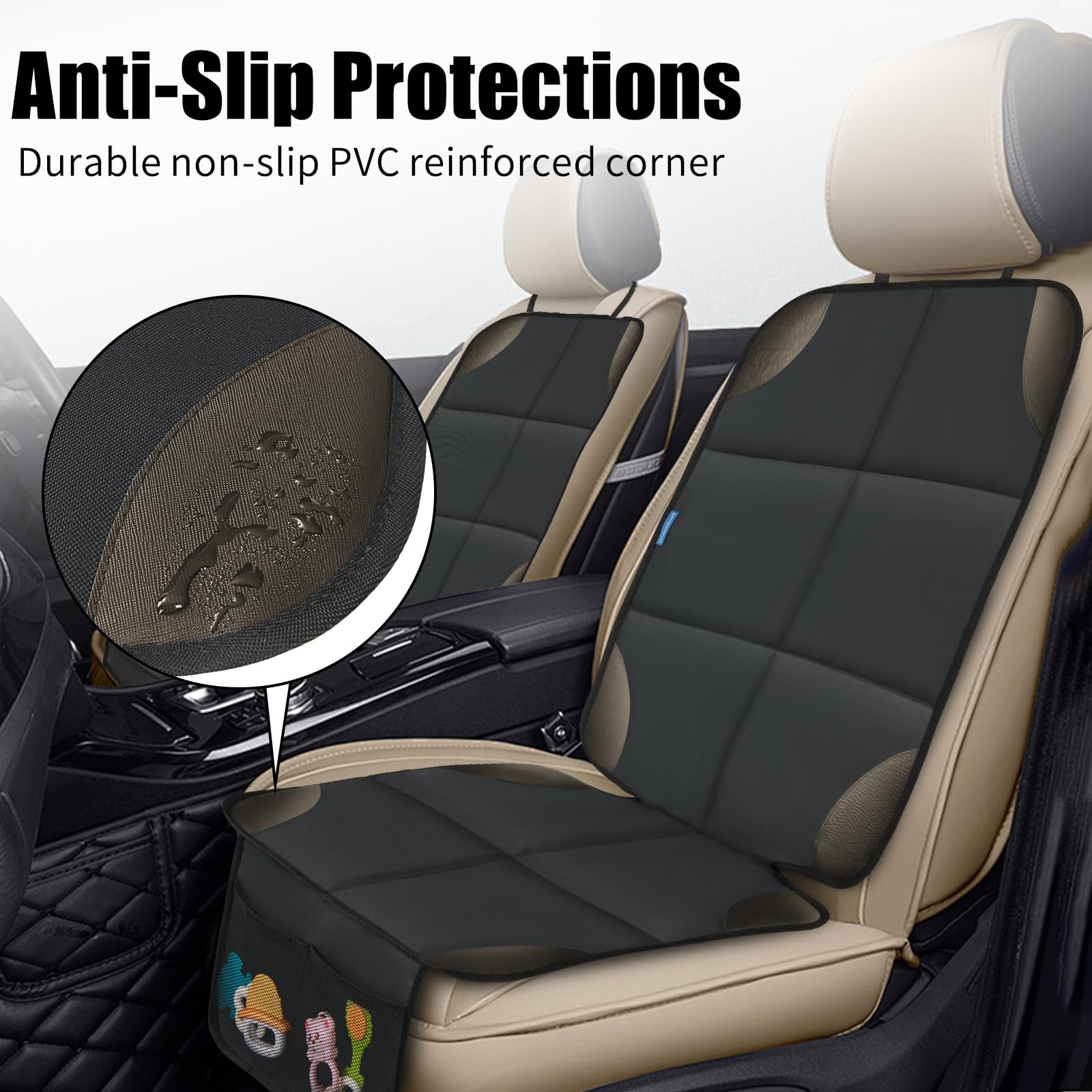 Psumuabrre protector is easy to install with adjustable straps for quick fit.