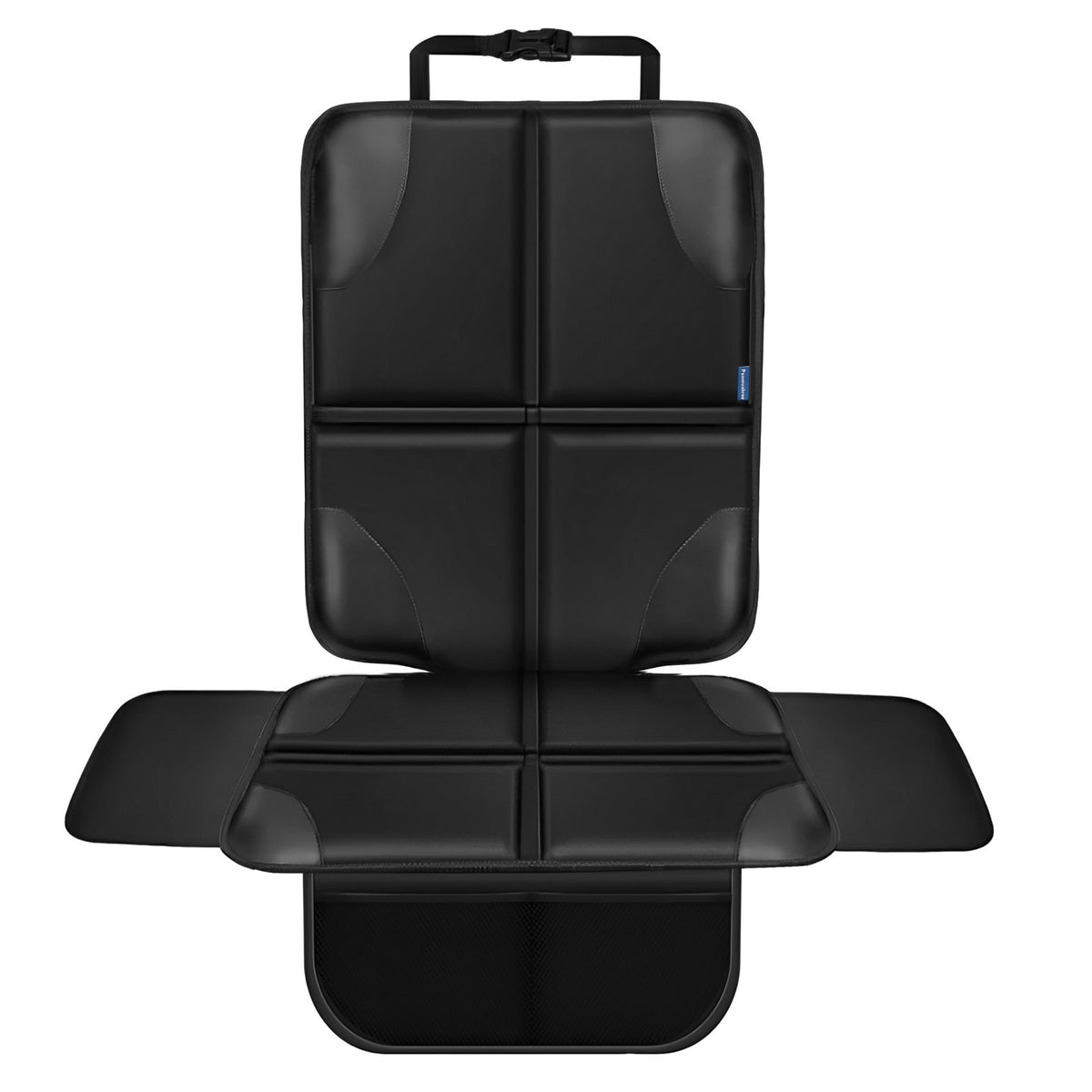 Psumuabrre car seat protector with thick padded backing protects upholstery from spills.