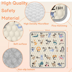 Ptcide baby play mat folded demonstrates compact storage and quick setup