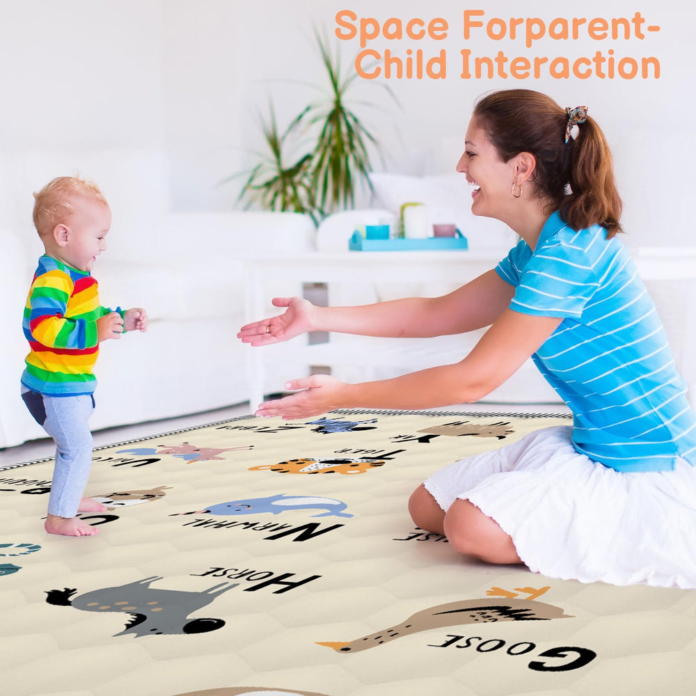 Ptcide Baby Play Mat 59x59 safety-certified, CPC-compliant for peace of mind.