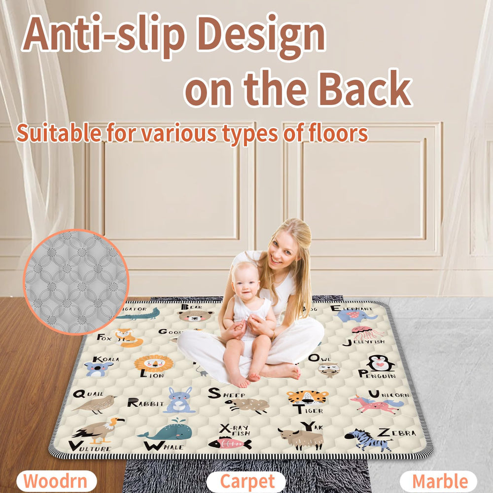 Ptcide baby play mat outdoor-travel friendly mat stays cushioned anywhere