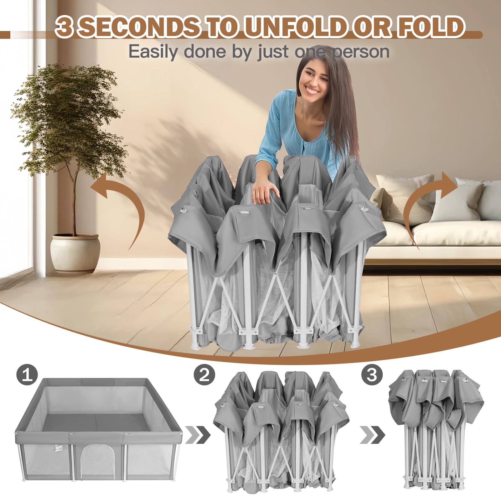 Ptcide non-toxic oxford fabric emphasizes safety and durability for daily baby use.