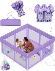 Ptcide foldable playpen open for quick setup and playtime.