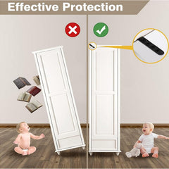 PTKSZGT anti-tip bracket securing a bookshelf to the wall during playtime.