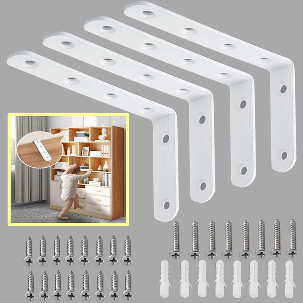 PTKSZGT anti-tip bracket installation shows quick secure anchoring for child-safe homes