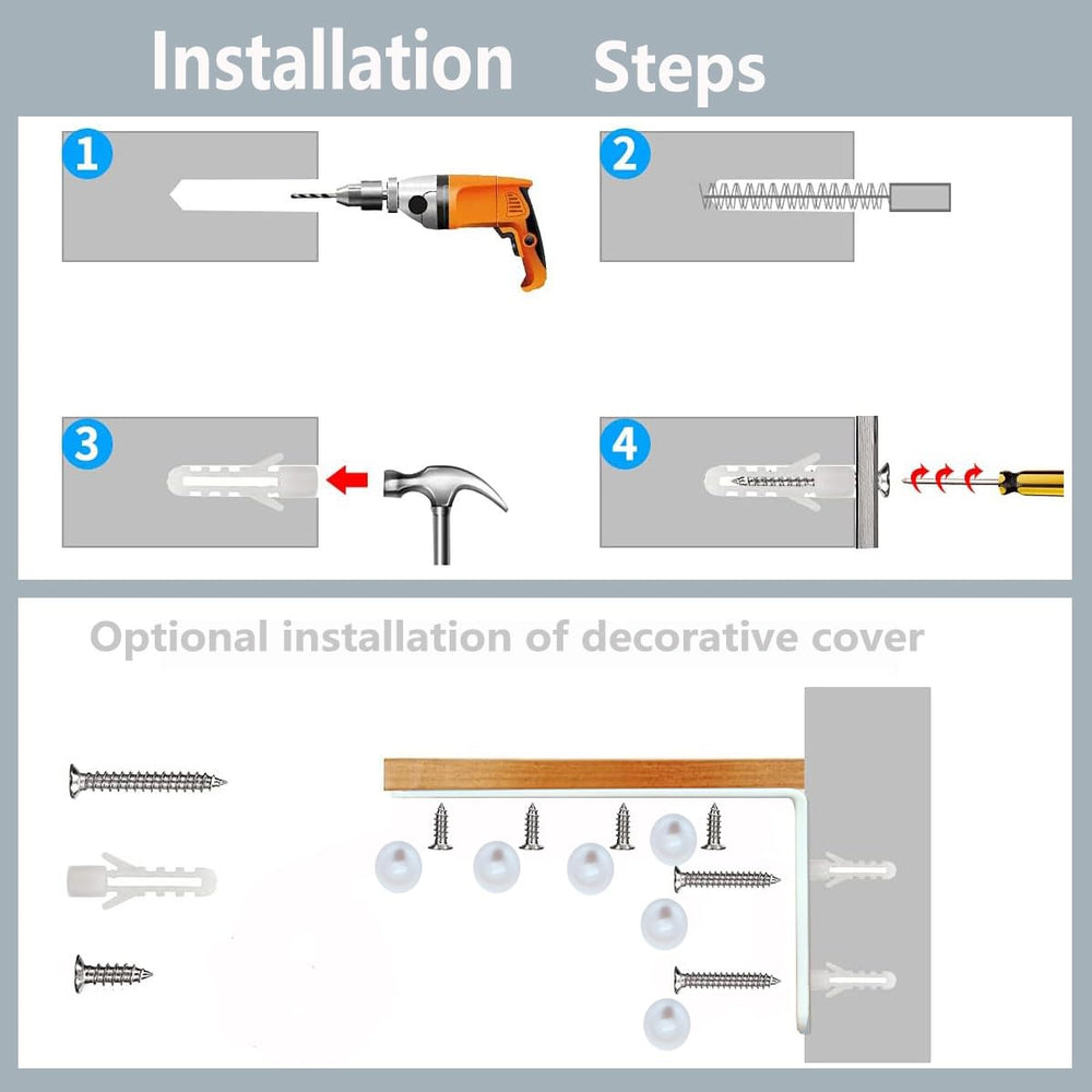 PTKSZGT wall screws and plugs kit ready for secure installation
