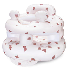 ptlruzk inflatable baby seat with ear-bear sounds encourages playful engagement while babies learn to sit upright.
