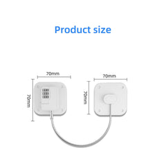 PTMYXIN A Pack Refrigerator Lock drawer secure—protects contents with simple two-door latch