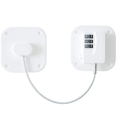 PTMYXIN A Pack Refrigerator Lock white front view—tool-free installation for safer cabinets