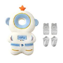 Pucmaoci baby head protector backpack astronaut front view for safe playtime