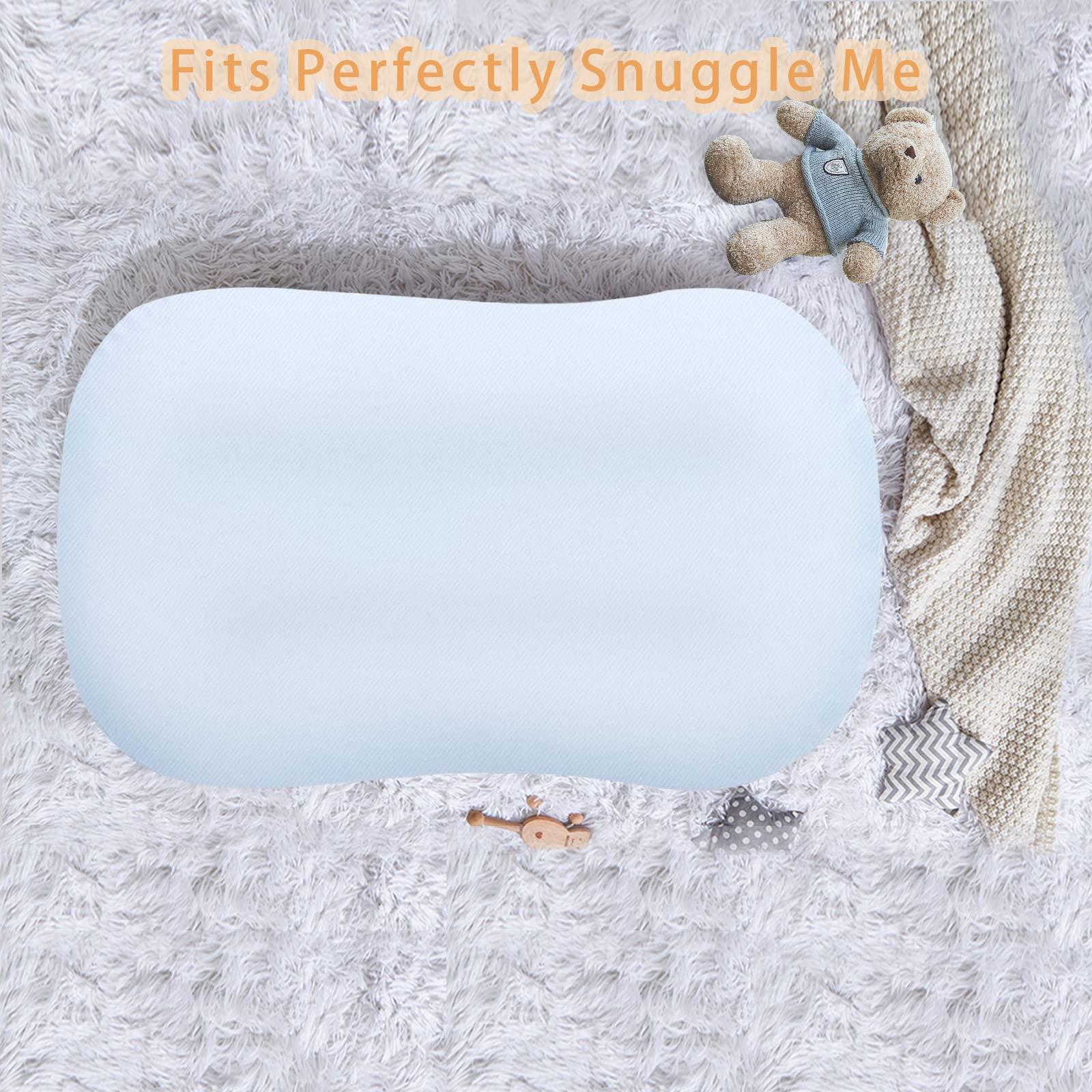 Pucmaoci certified organic cotton lounger cover ensures skin-safe material.