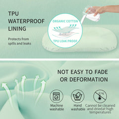 Pucmaoci cover close-up shows organic cotton fabric safe for baby's skin