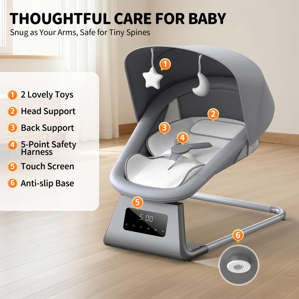 Pudult Baby Swing removable seat pad for easy cleaning