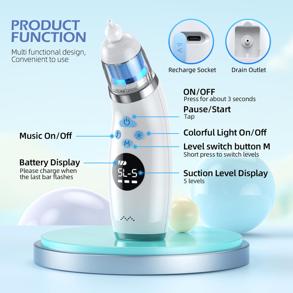 Pudult nasal aspirator storage case keeps tips organized for travel.