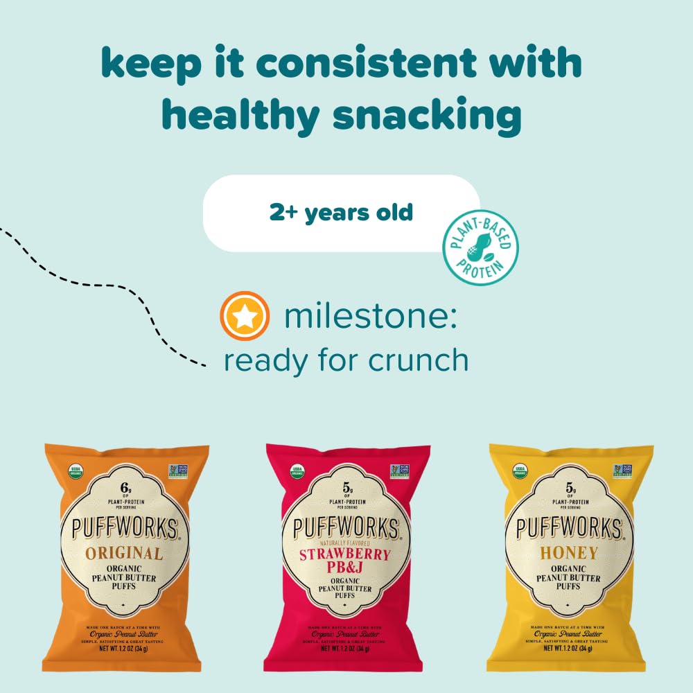 Puffworks Baby Plant Protein Snack — plant-based snack option for little ones.