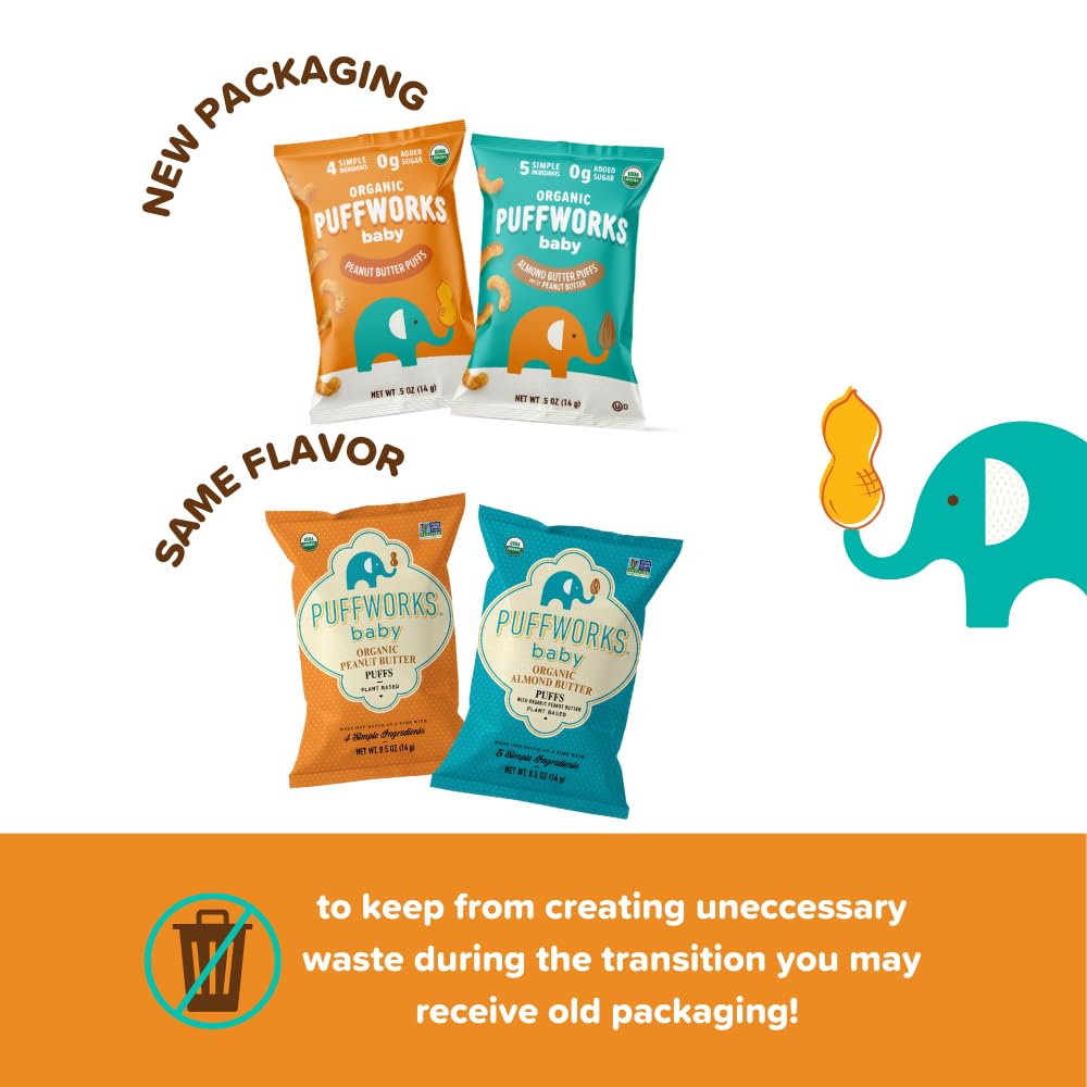 Puffworks Simple Ingredients Label signals clean, minimal ingredients for babies