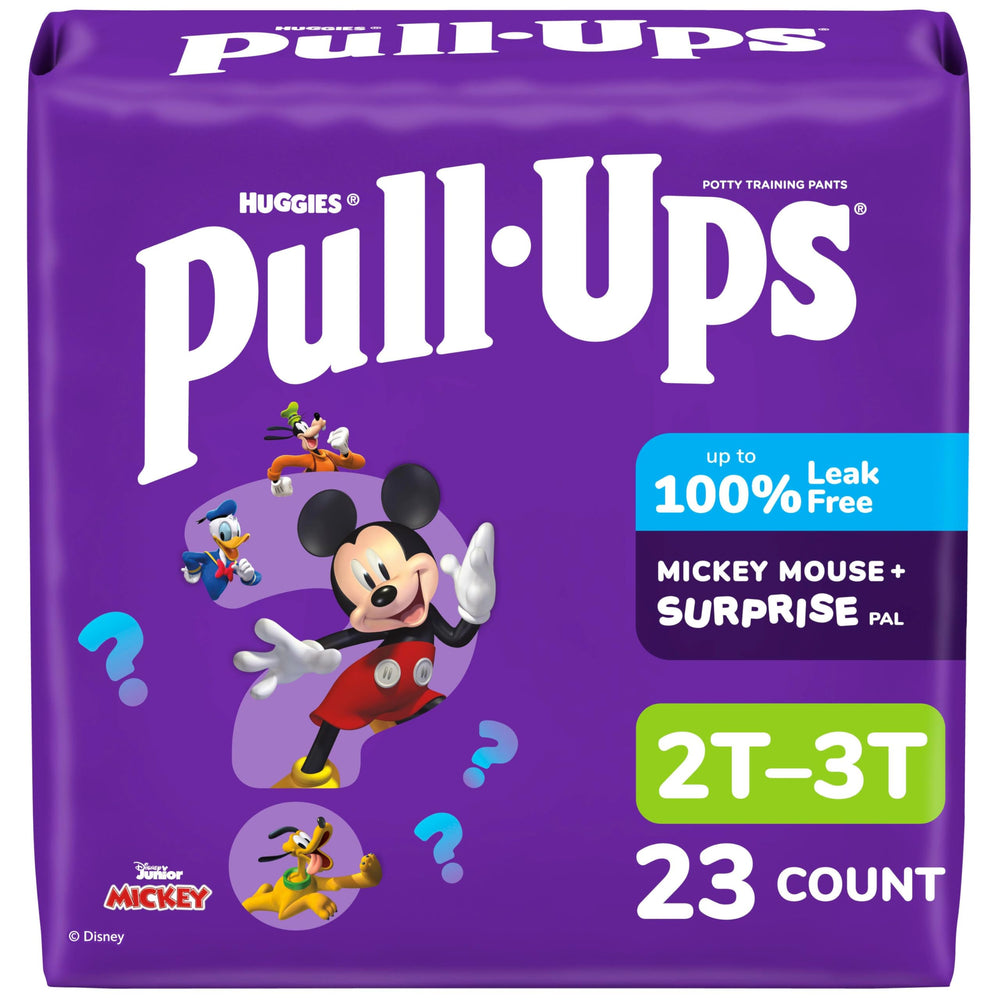 Pull-Ups Boys potty training pants 2T-3T front pack image for dry daytime learning.