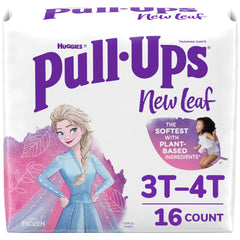 Pull-Ups New Leaf Frozen graphics close-up, kid-friendly learning cue.