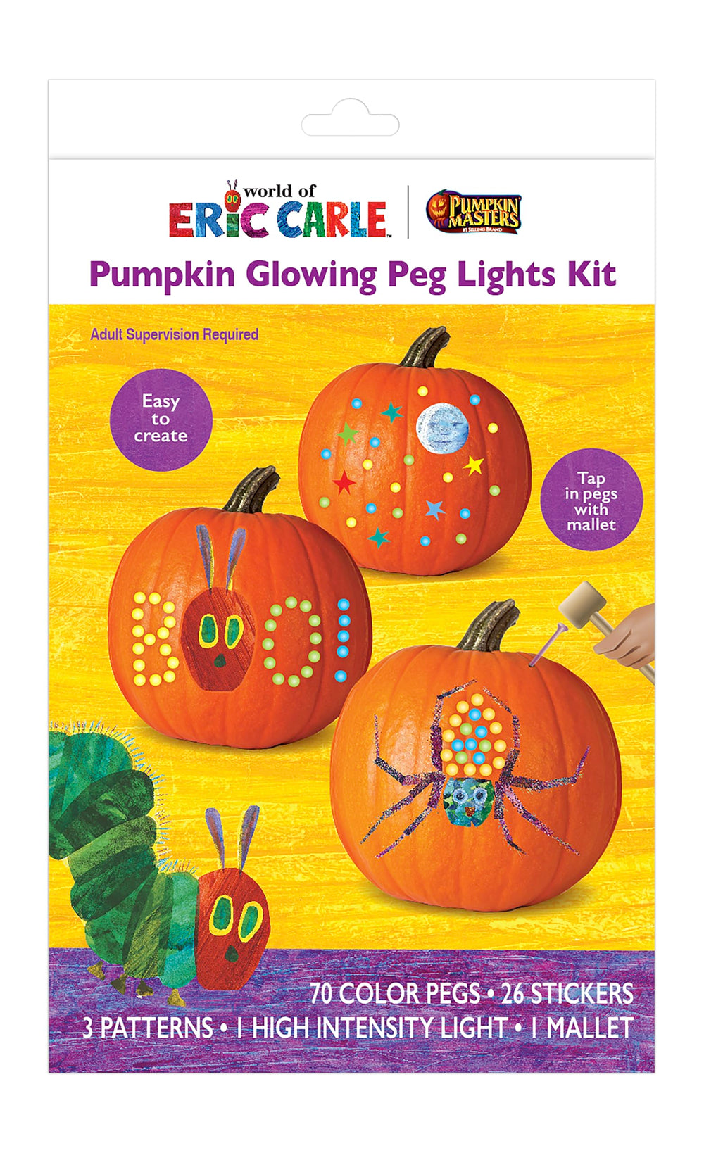 Pumpkin Masters World of Eric Carle peg patterns show colorful design ideas for kids