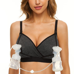 Pumpkin Pump pumping bra hands-free wear enables multitasking while pumping at work.