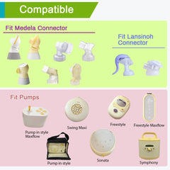 PumpMom 18mm shield side view supports precise nipple alignment during pumping
