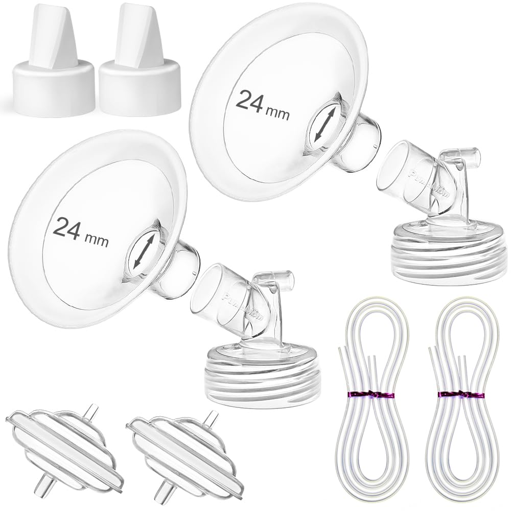 PumpMom 24mm flange set for Spectra S1/S2/9 Plus, easy-to-clean fit
