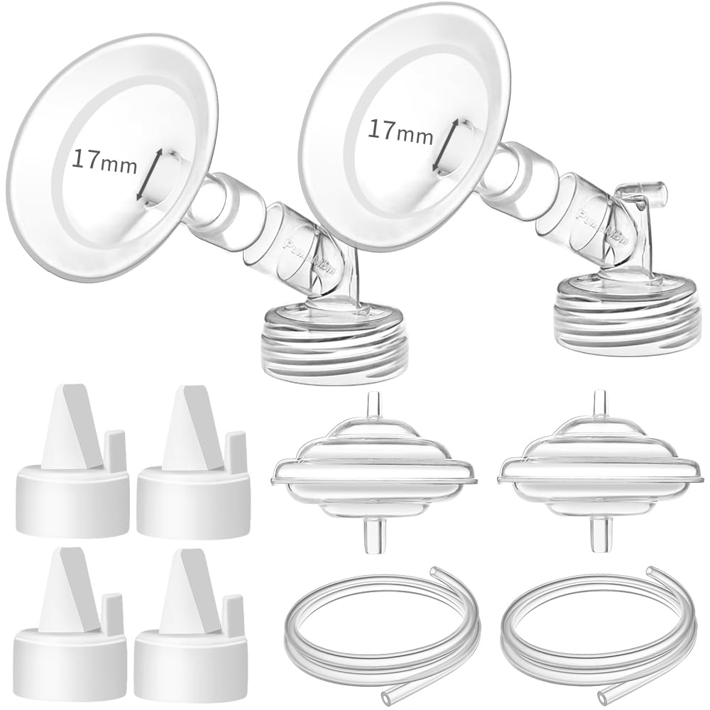 PumpMom-US 17mm flange two-pack for a comfortable pumping fit