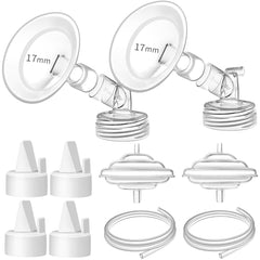 PumpMom-US 17mm flange two-pack for a comfortable pumping fit