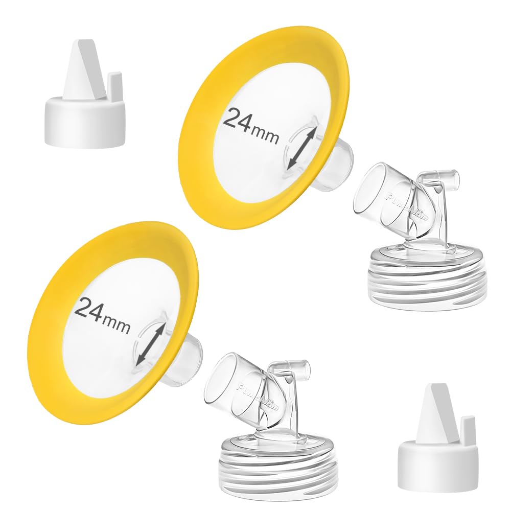 PumpMom-us 24mm oval flanges fit Spectra and provide a secure seal for comfortable pumping.