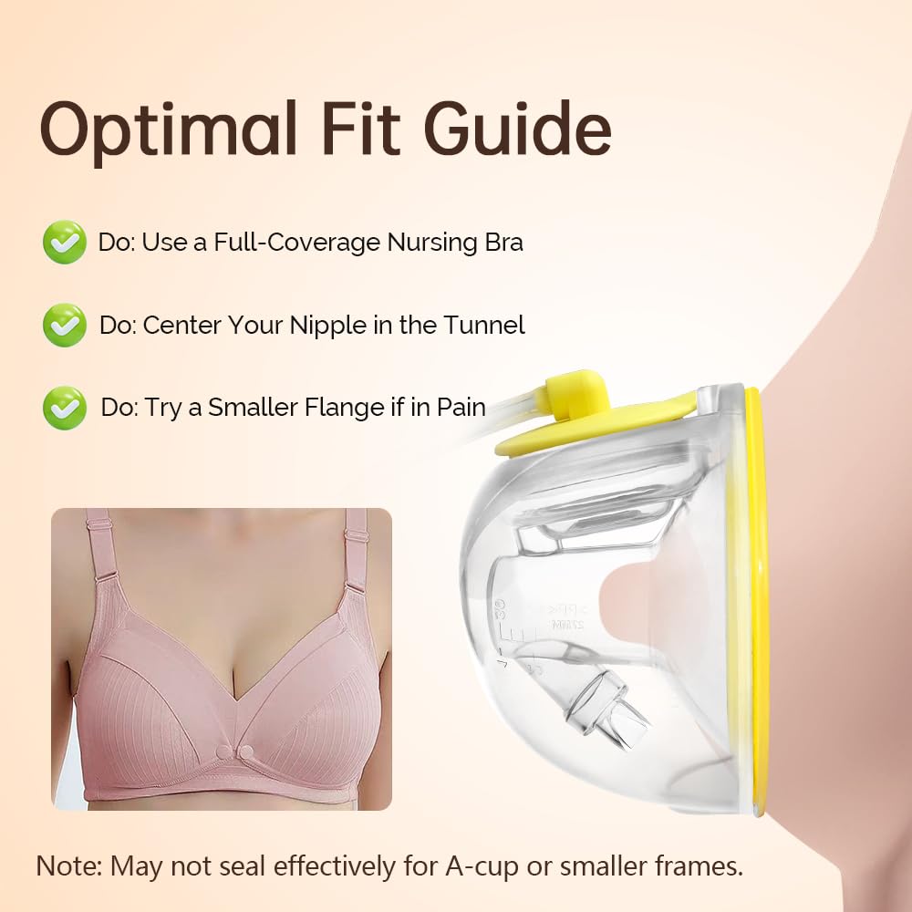 PUMPMOM-US 27mm flange for comfortable pumping sessions