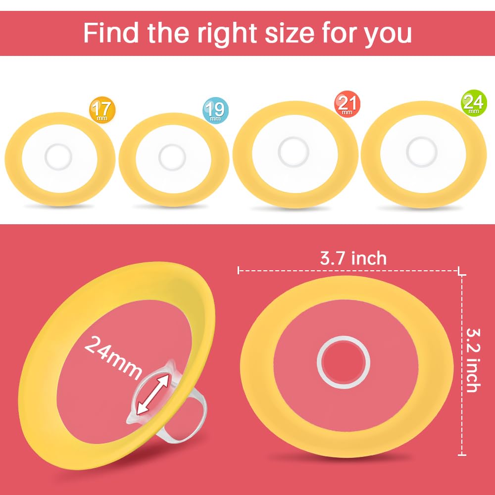 PumpMom-us 360-degree rotation flange allows customized fit for different hands and positions.