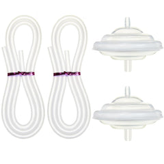 PumpMom-us backflow protector set for Spectra pumps promotes cleaner milk collection.