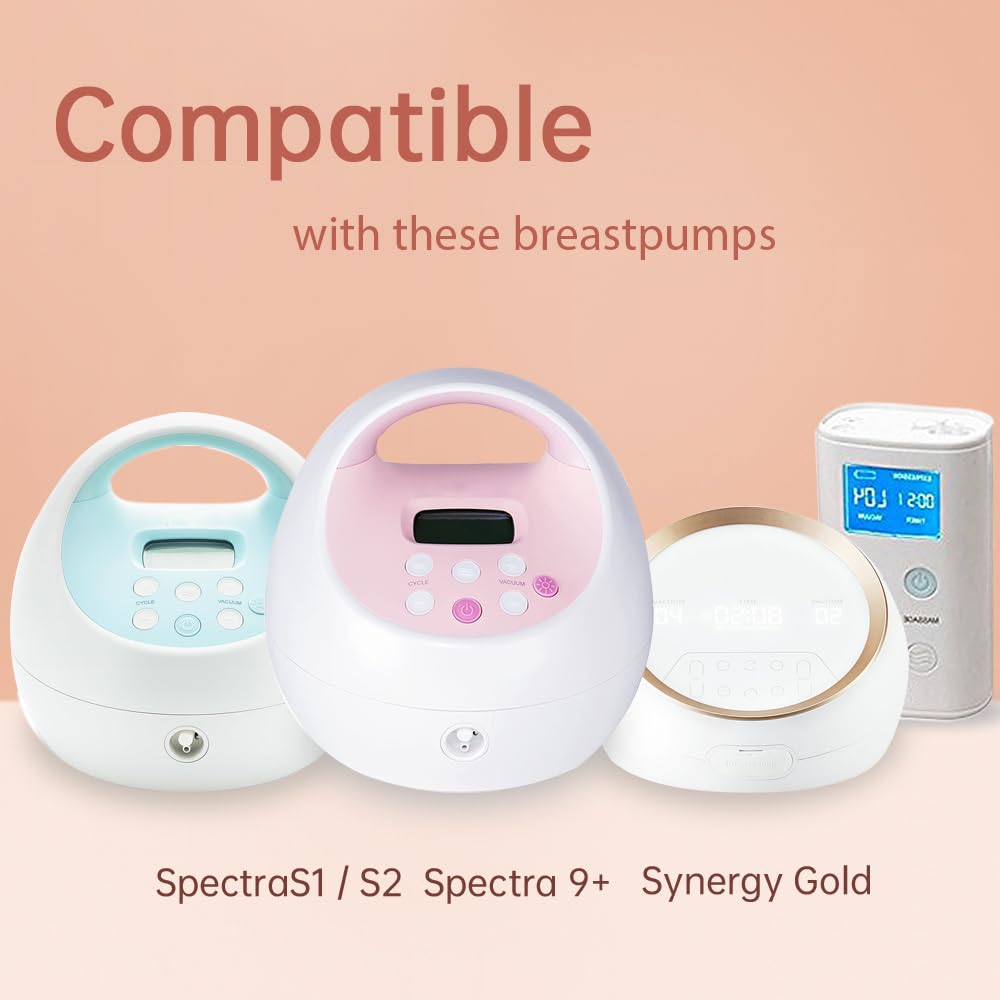 PumpMom-us backflow protector for Spectra S2 keeps milk within closed system.