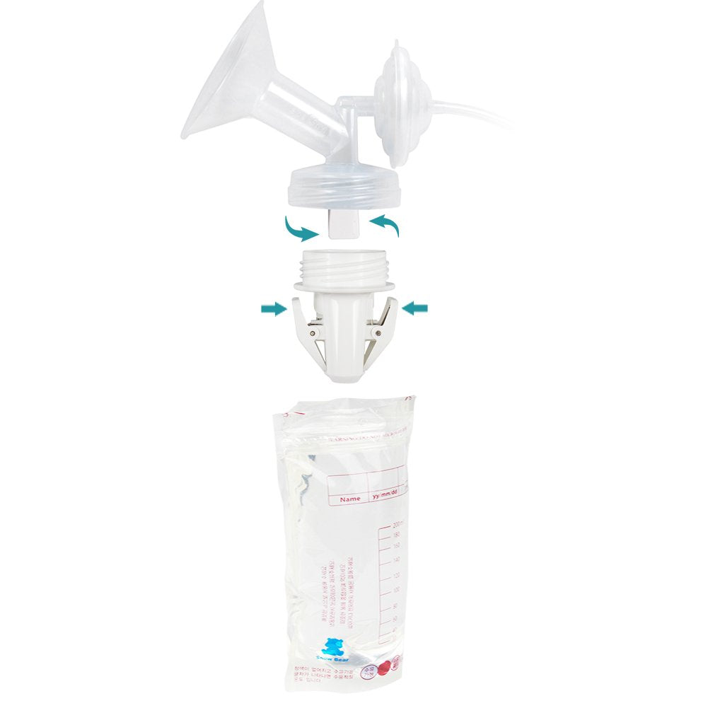 PumpMom-US Avent wide-mouth adapter facilitates pumping into Avent bags.