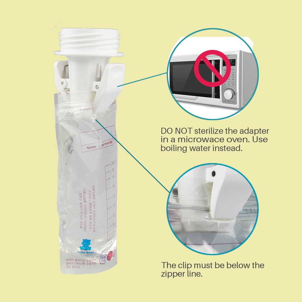 PumpMom-US food-grade PP adapter is BPA-free for safe use.