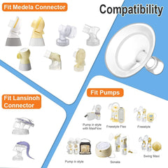 PumpMom-us oval flange soft rim close-up highlighting comfortable fit.