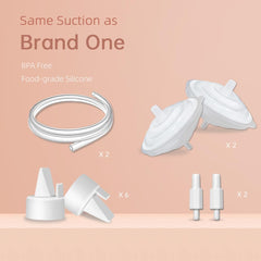 PumpMom-US silicone-tubing-2pc flexible tubing for smooth milk flow.