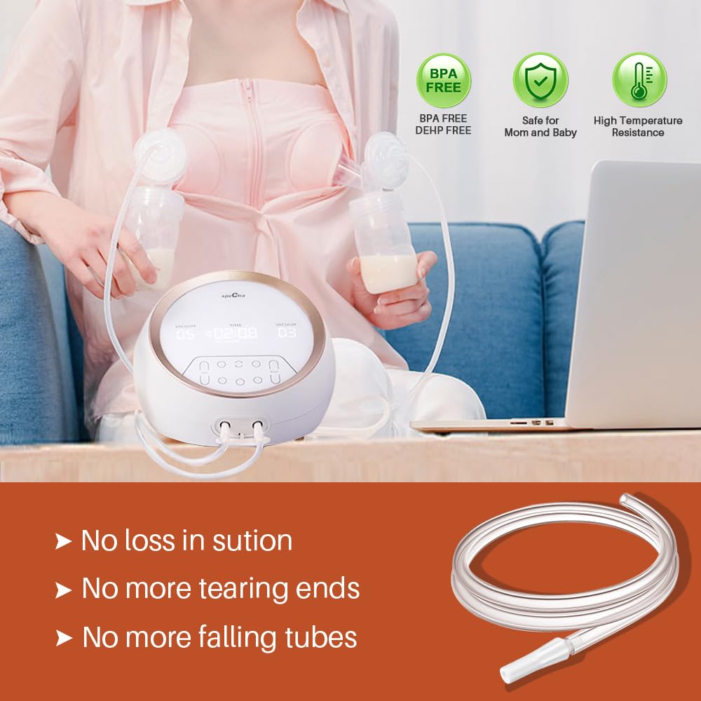PUMPMOM-US silicone tubing compatibility with Spectra Synergy Gold demonstrates secure fit.