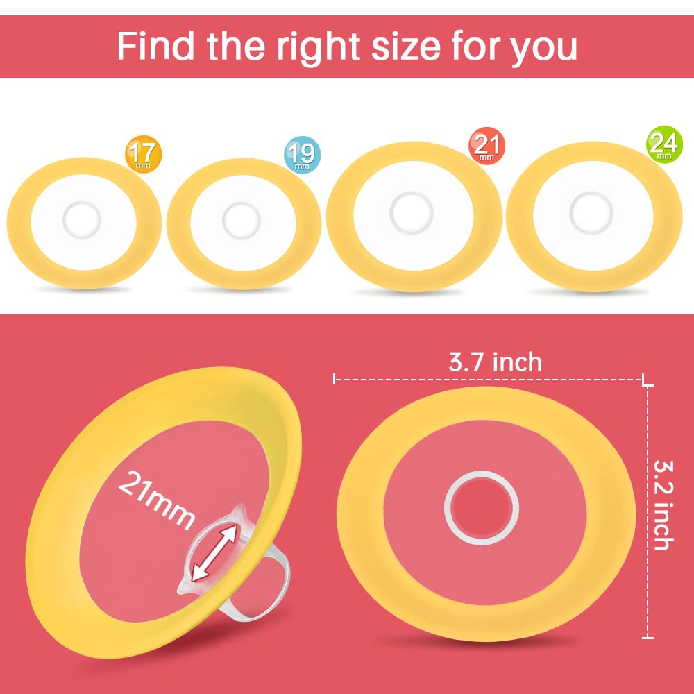 PumpMom-US soft-rimmed shield highlights comfortable pumping fit.