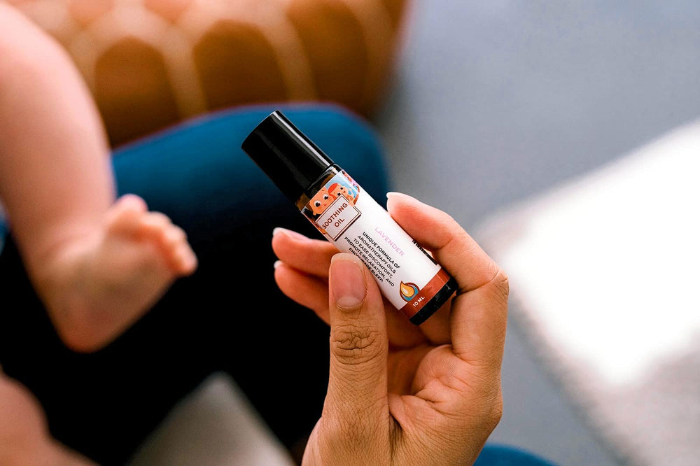Punkin Butt Lavender Soothing Oil used in bedtime routine for relaxation