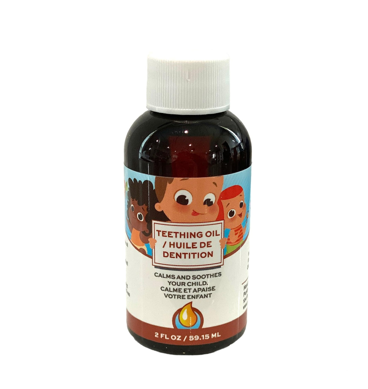 Punkin Butt teething oil bottle closeup for a natural gum soothing option